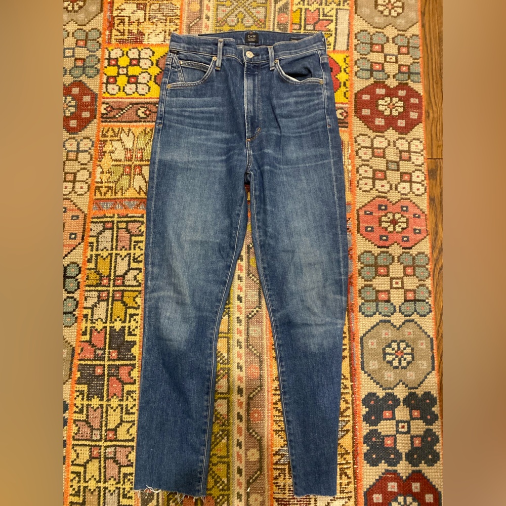 Citizen of Humanity Chrissy highrise skinny crop